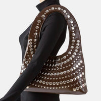 Gold Rivet Shoulder Bag