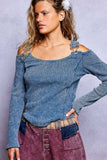 Buckle Knit Thermal Top