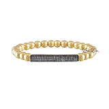 Lexi Pave Beaded Bar Bracelet