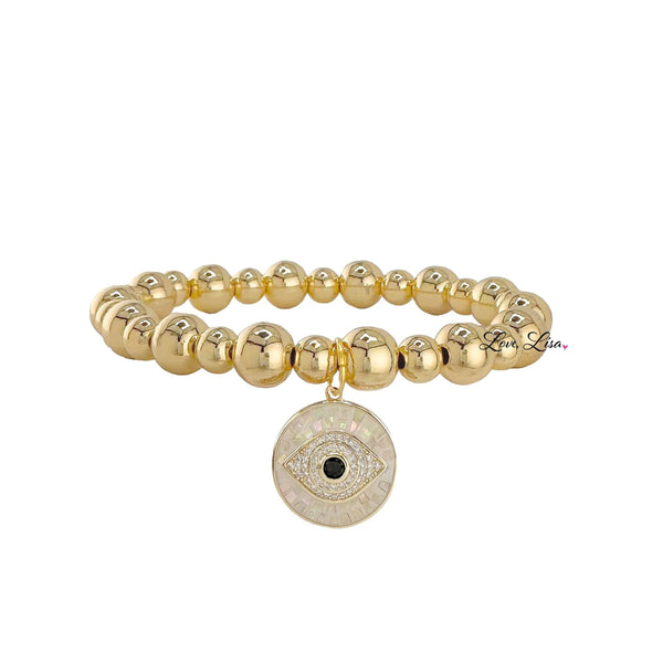 Lena Evil Eye Beaded Bracelet