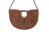 Straw Moon Style Tote Handbag