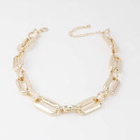 Hammered Chain Link Necklace