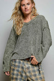 Vintage Thermal Waffle Knit Top