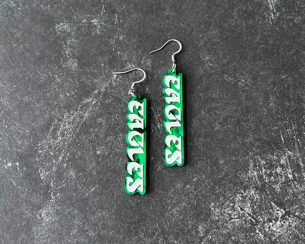 Retro Eagles statement dangle
