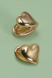 Double Sided Heart Huggie Earrings