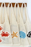 Ocean Theme Crochet Tote Bag