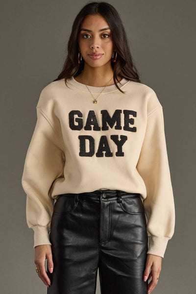 Beige Game Day Sweatshirt