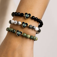 Sandi Heart of Protection Beaded Gemstone Bracelet