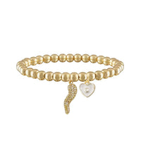 Brandi Heart Horn Evil Eye Bracelet
