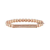 Lexi Pave Beaded Bar Bracelet