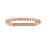 Lexi Pave Beaded Bar Bracelet