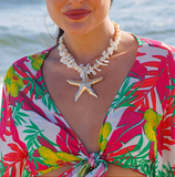 Gold Starfish Seashell Necklace