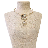 Gold Flower Pendant Necklace