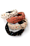 Multi Rhinestone Knot Headband