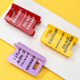 Caution Sign Claw Clip