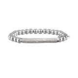 Lexi Pave Beaded Bar Bracelet