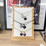 Rachel Diamond Spectacular Clasp & Heart  Necklace