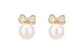 Bow Pearl Earring