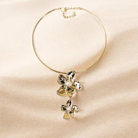 Gold Flower Pendant Necklace