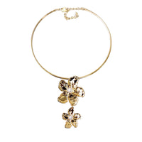 Gold Flower Pendant Necklace