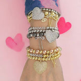 Lila Allure Beaded Heart Bracelet