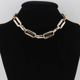 Hammered Chain Link Necklace