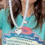 Harper Heart Evil Eye Stretch Anklet
