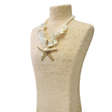 Gold Starfish Seashell Necklace