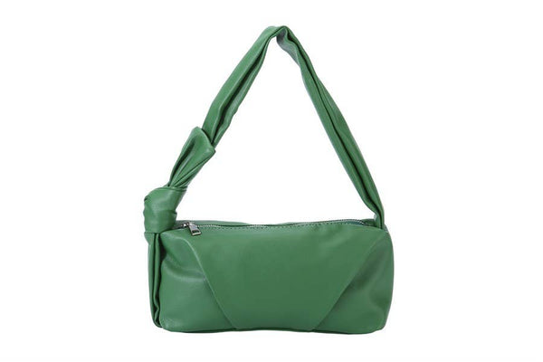 Kelly Green Faux Leather Handbag