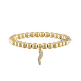 Brandi Rhinestone Italian Pave Horn Bracelet