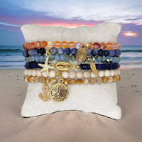 Christine Sand Dollar Gemstone Ankle Bracelet
