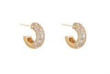 Pave Huggie Earring