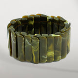 Marbled Slats Stretch Bracelet