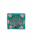 Sea Shell Beaded Coin Purse