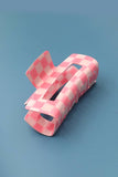 Jumbo Checkered Claw Clips