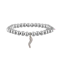 Brandi Rhinestone Italian Pave Horn Bracelet