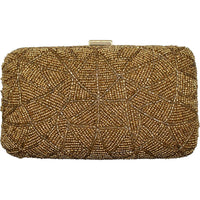 Vintage Gold Beaded Clutch