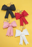 Puffy Bow Bag Charm Keychain