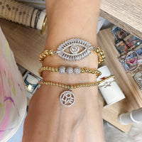 Monica Evil Eye Beaded Bracelet