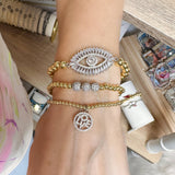 Monica Evil Eye Beaded Bracelet
