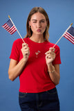American Cocktail Embroidered Tee