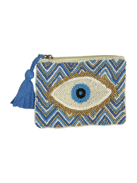 Blue Evil Eye Coin Purse
