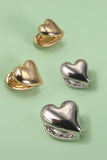 Double Sided Heart Huggie Earrings