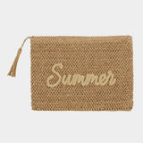 Summer Woven Straw Pouch