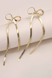 Herringbone Bow Earrings