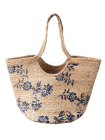 Floral Jute Tote Bag