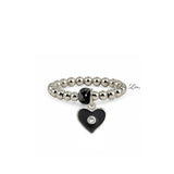 Isabella Enamel Crystal Heart Stretch Ring