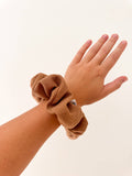 Caramel Waffle Knit Scrunchie