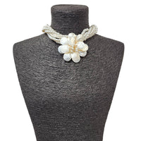 Pearl Flower Pendant Necklace
