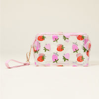 Clear Fruit Pattern Pouch Bag
